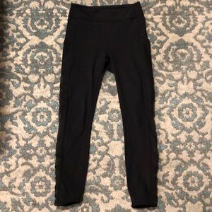 Lululemon leggings with mesh side panels - size 4
